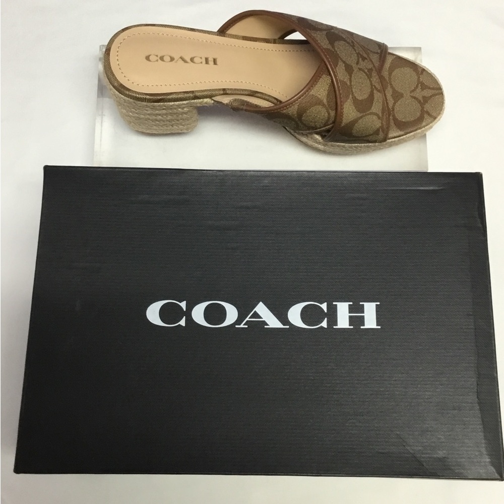 COACH Sloan Monogram Espadrille Slip - Picture 3 of 6